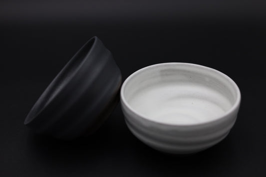 Duo de bols à latte – Noir & Blanc