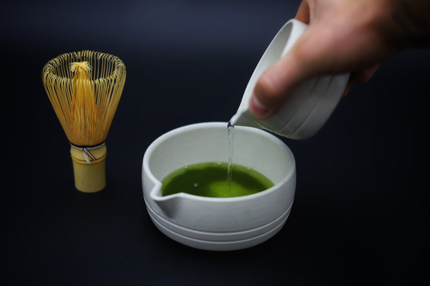 Traditional bamboo matcha whisk chasen 80 prongs