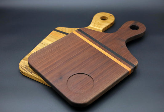 Handmade nomad serving board in solid wood