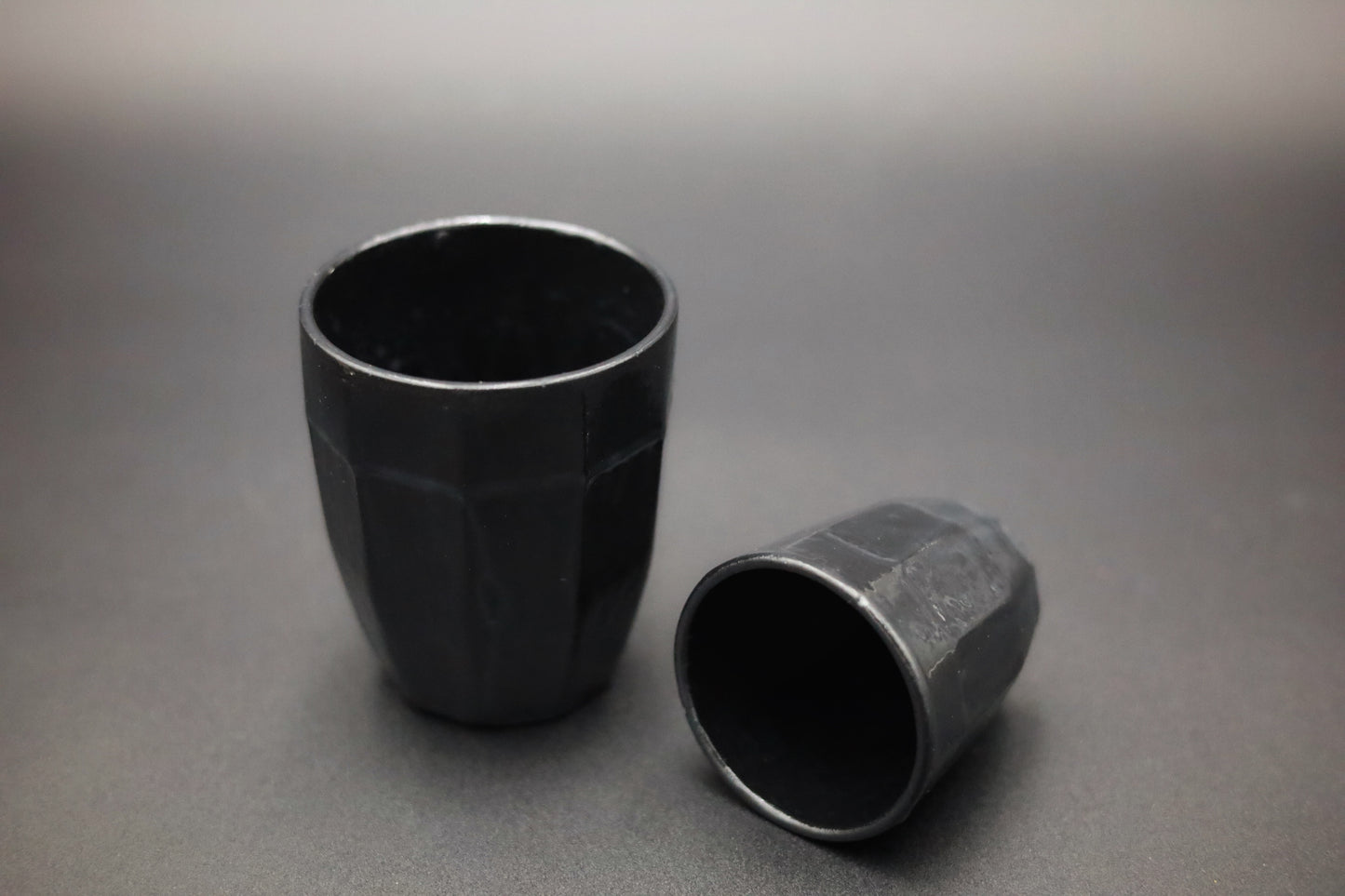 Concrete coffee cup duo (espresso + regular)