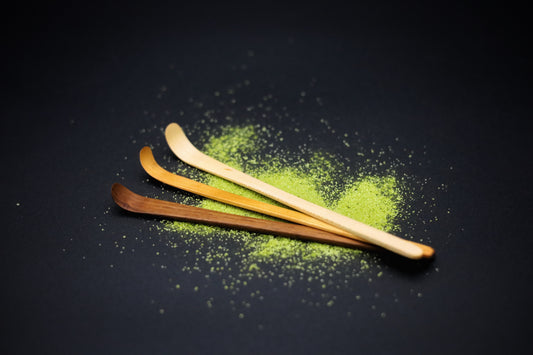 Handmade wooden chashaku (茶杓) matcha scoop