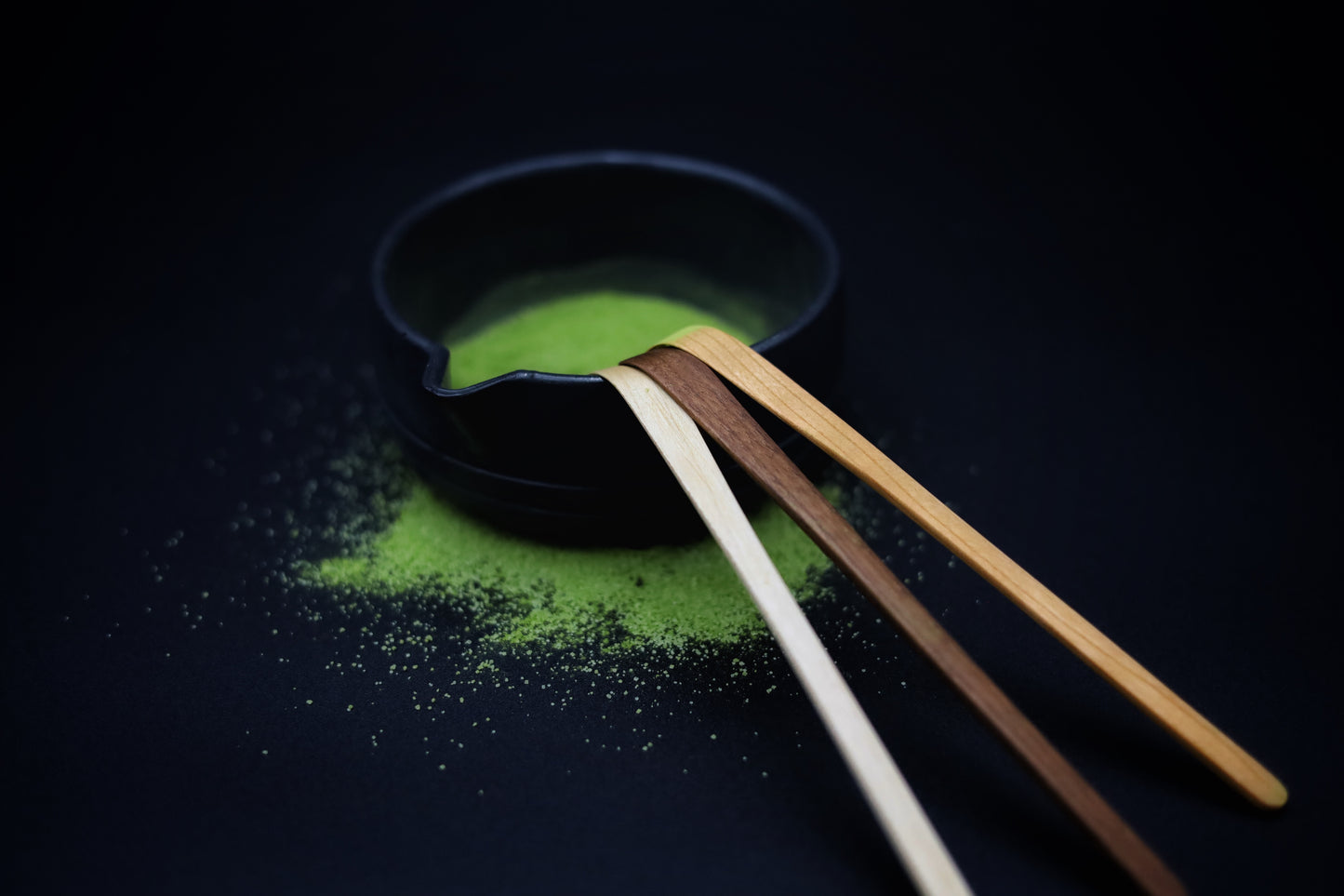 Handmade wooden chashaku (茶杓) matcha scoop