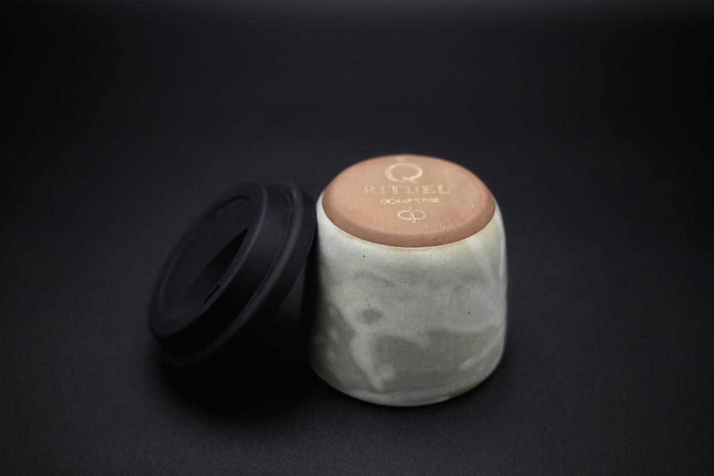 Handmade ceramic travel cup